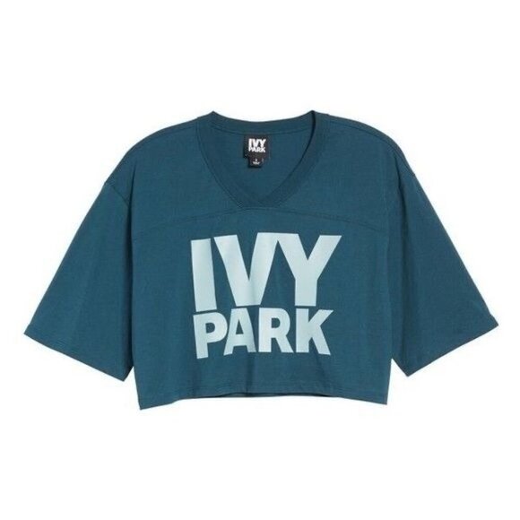 IVY PARK Tops - IVY PARK Teal Logo Crop Top